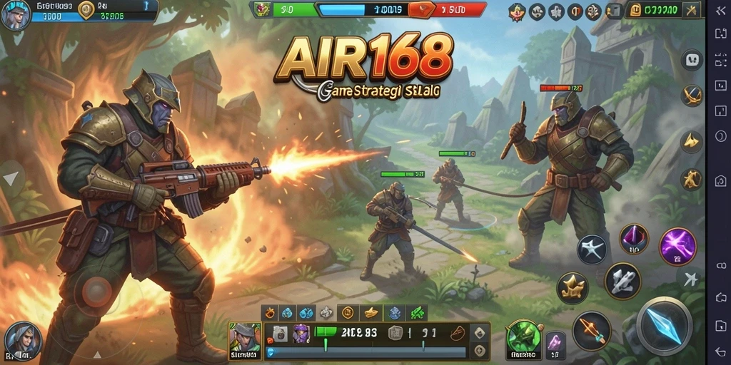Tampilan gameplay menawan dengan aksi strategis mendebarkan.