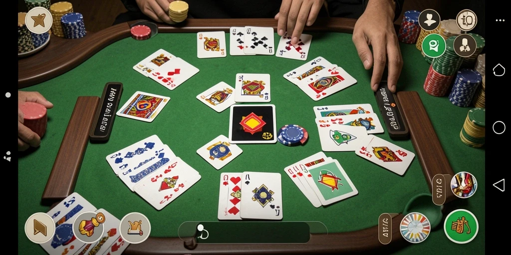 Screenshot AT777 menampilkan gameplay Gaple yang seru dan kompetitif.