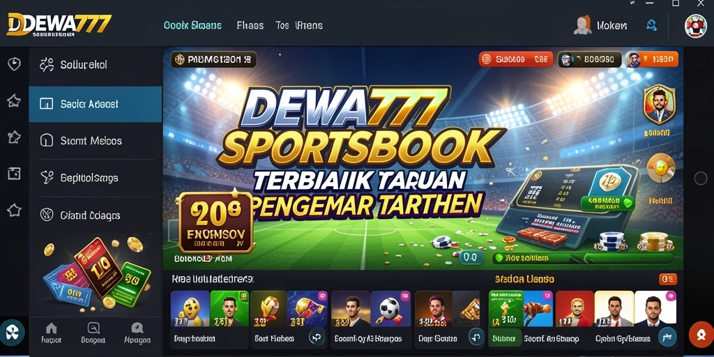 Tampilan antarmuka DEWA777 yang modern dan menarik.