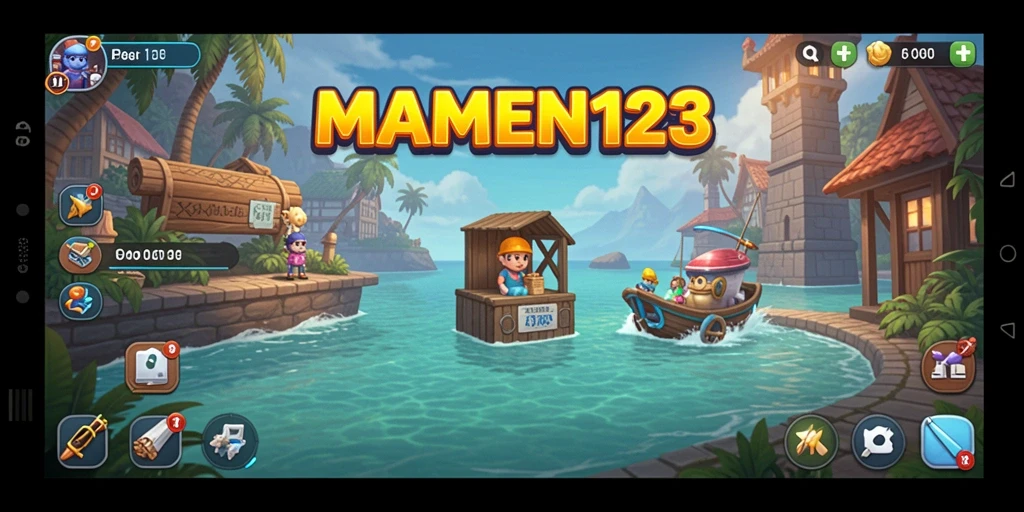 Screenshot utama MAMEN123 menampilkan gameplay Idle yang mengasyikkan.