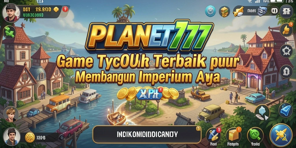 Tampilan gameplay menarik dan layout strategis di PLANET77.