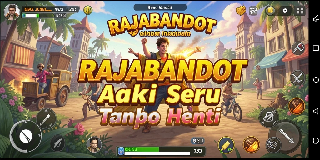 Tampilan gameplay action yang mendebarkan dalam RAJABANDOT.