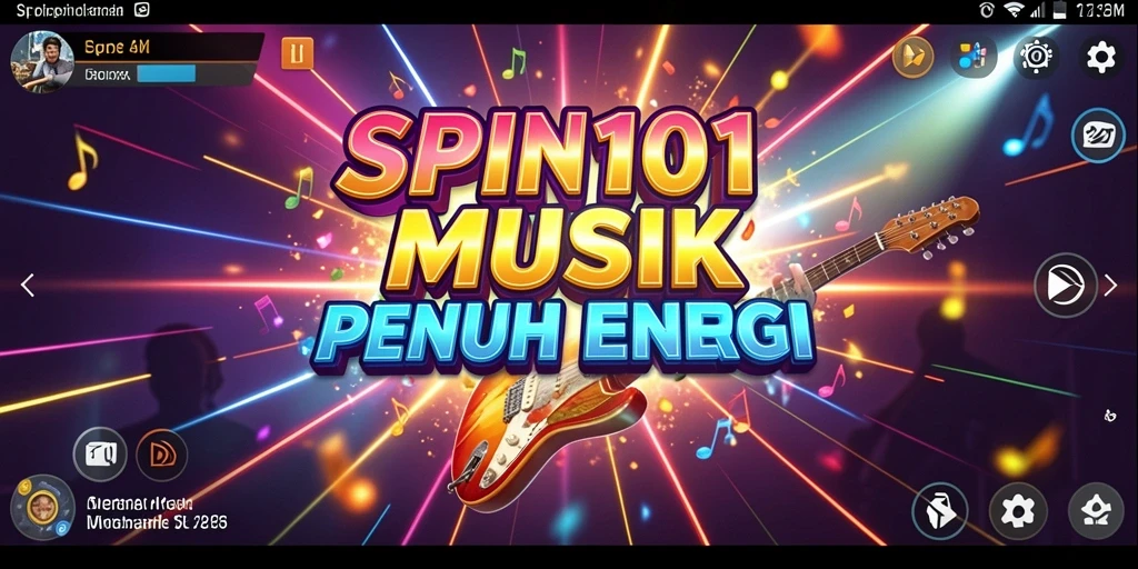Tampilan gameplay SPIN101 yang penuh warna dan dinamis.