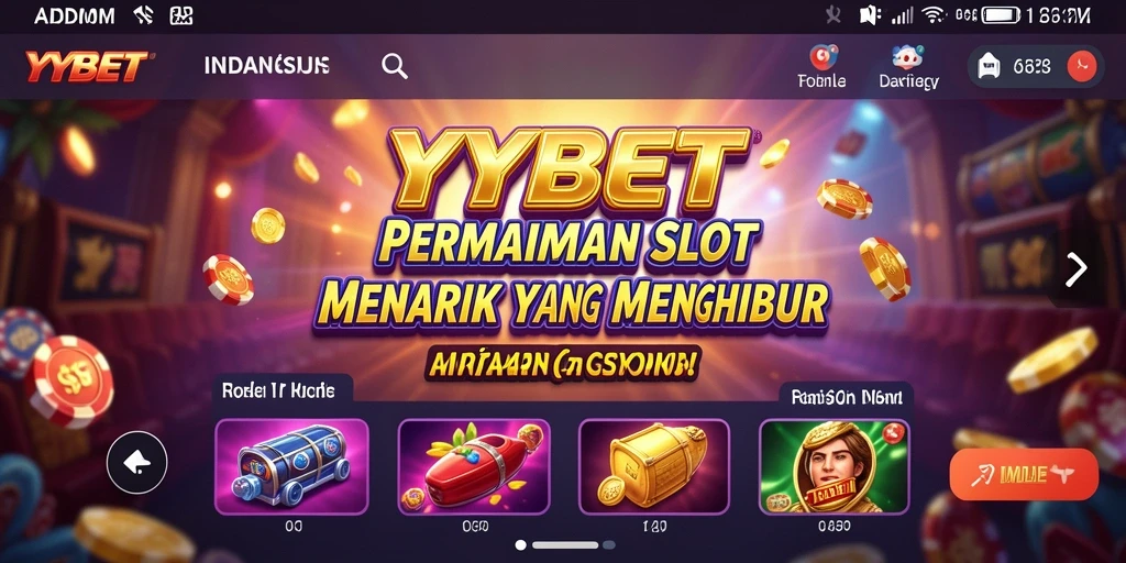 Screenshot YYBET menampilkan gameplay slot yang mendebarkan dan penuh warna.